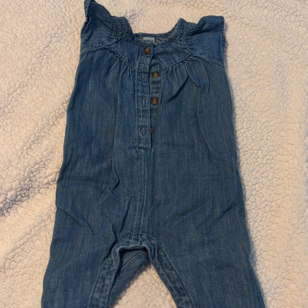Denim Romper